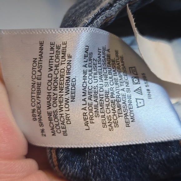 Express super wide leg low rise 90s blue jeans - Picture 4 of 4